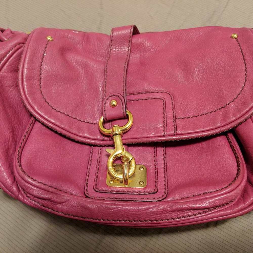 Marc Jacobs magenta Selma shoulder bag